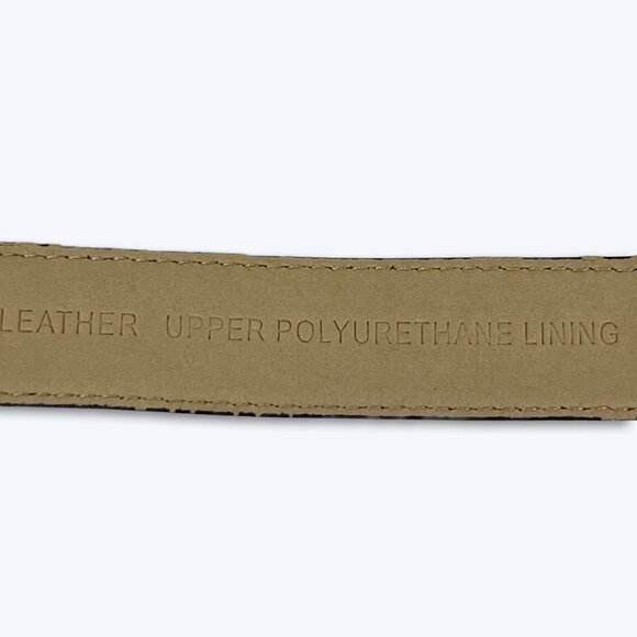 Vtg Coldwater Creek 2008 Western Belt Brown Croc Leather Silver Filigree Buckle main image 9